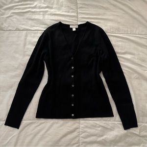 SOLD / vintage black v neck cardigan